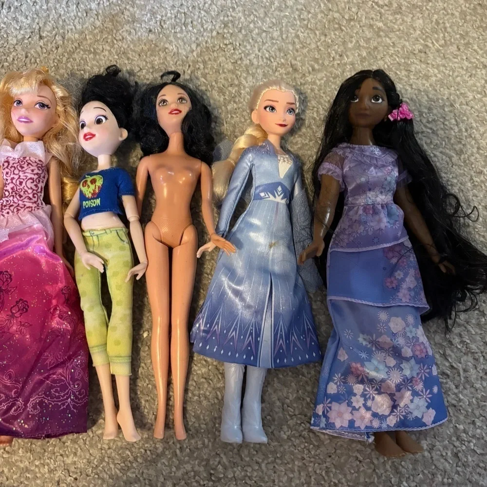 Disney Princess Doll Collection Toy Barbie Moana Pocahontas Ariel Aurora